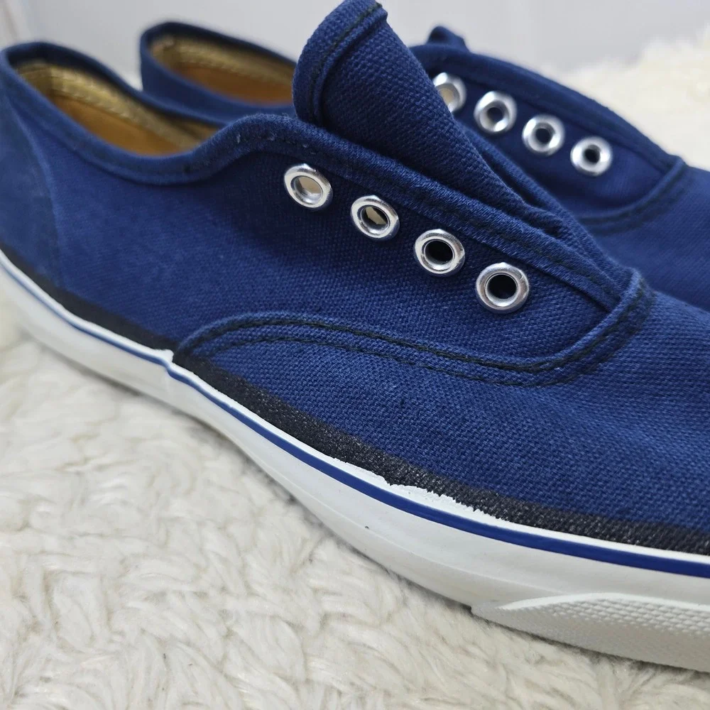 Vintage‎ 60's LaCrosse Masters Sneakers Womens 6.5 Navy Blue Made in USA Canvas